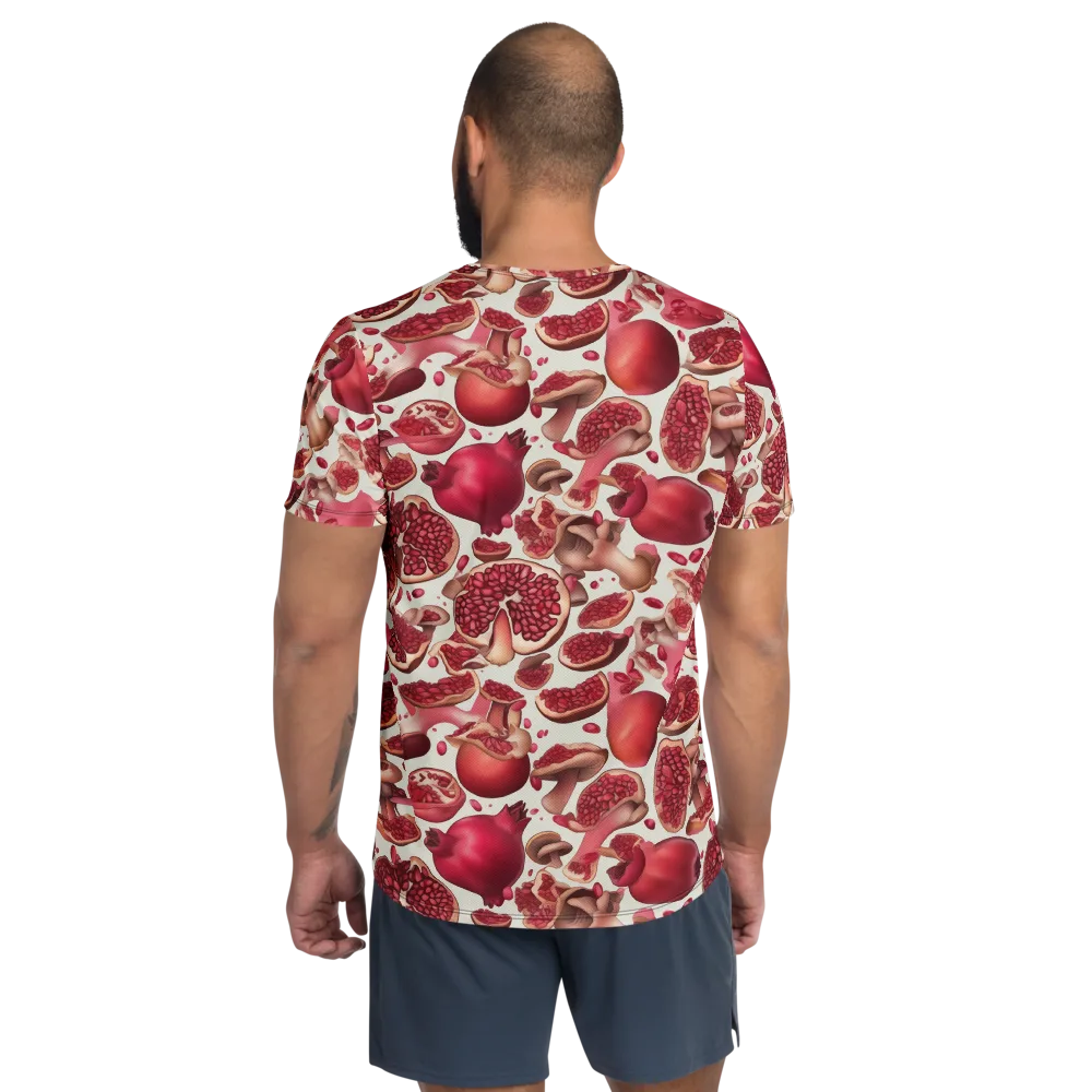 Pomegranate Parlor on Men's Athletic T-Shirt — Back