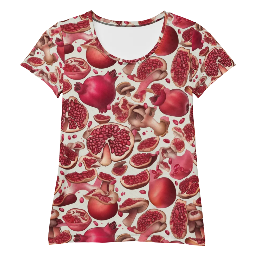 Pomegranate Parlor on Women's Athletic T-Shirt — Front