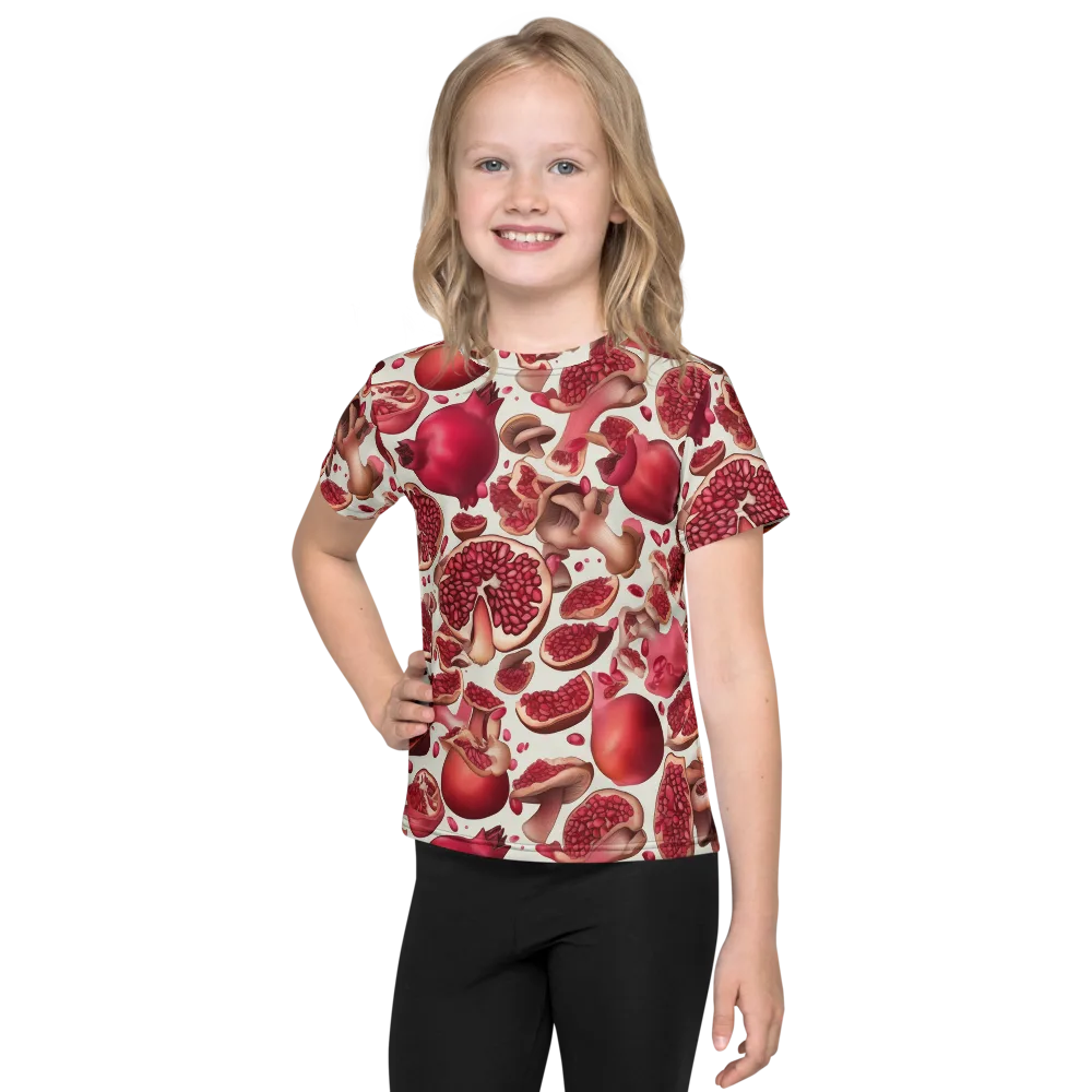Pomegranate Parlor on Kids Crew Neck T-Shirt — Front
