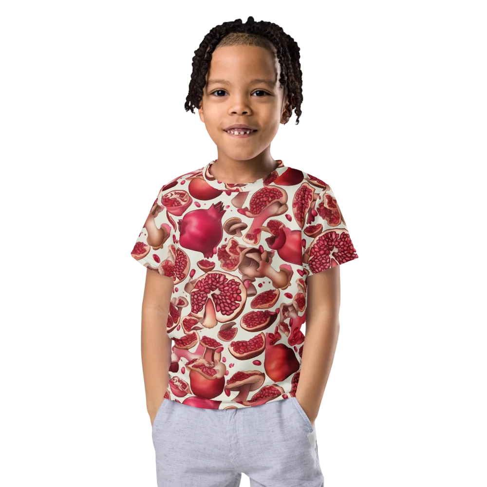 Pomegranate Parlor on Kids Crew Neck T-Shirt — Front