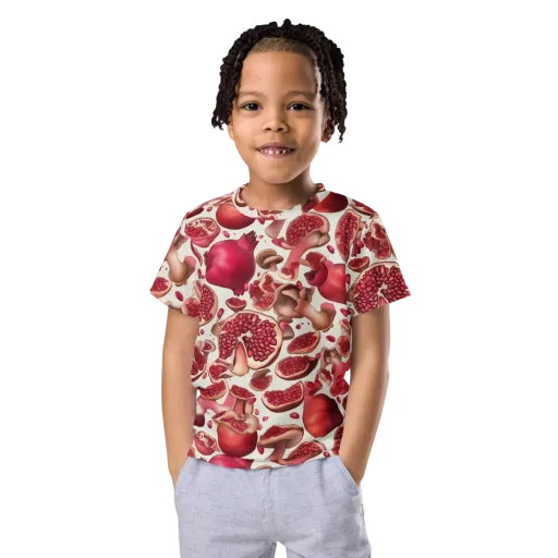 Pomegranate Parlor on a Kids Crew Neck T-Shirt
