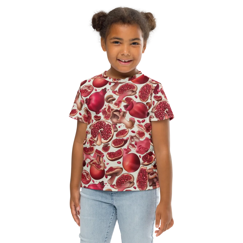 Pomegranate Parlor on Kids Crew Neck T-Shirt — Front