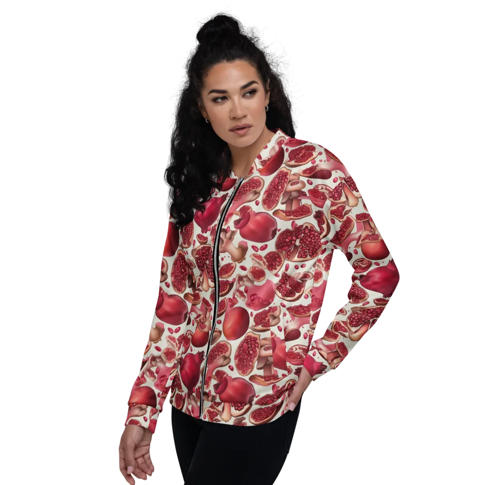 Pomegranate Parlor on Bomber Jacket — Left