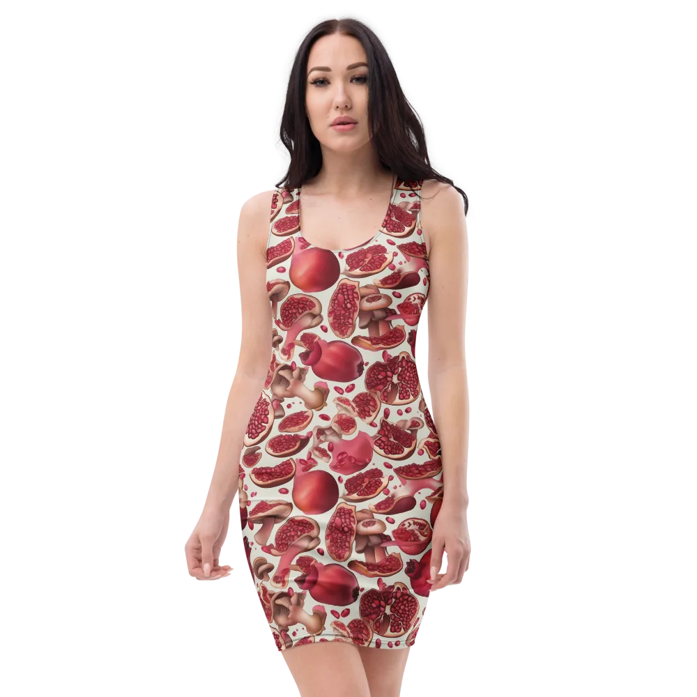 Pomegranate Parlor on Bodycon Dress — Front
