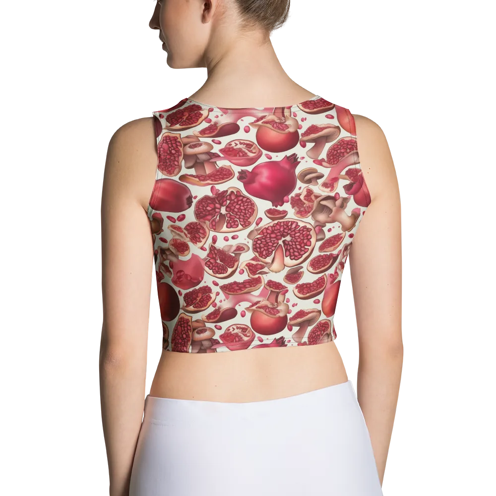 Pomegranate Parlor on Crop Top — Back