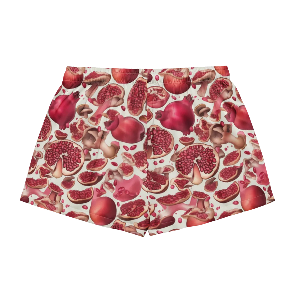 Pomegranate Parlor on Women's Pajama Shorts — Back