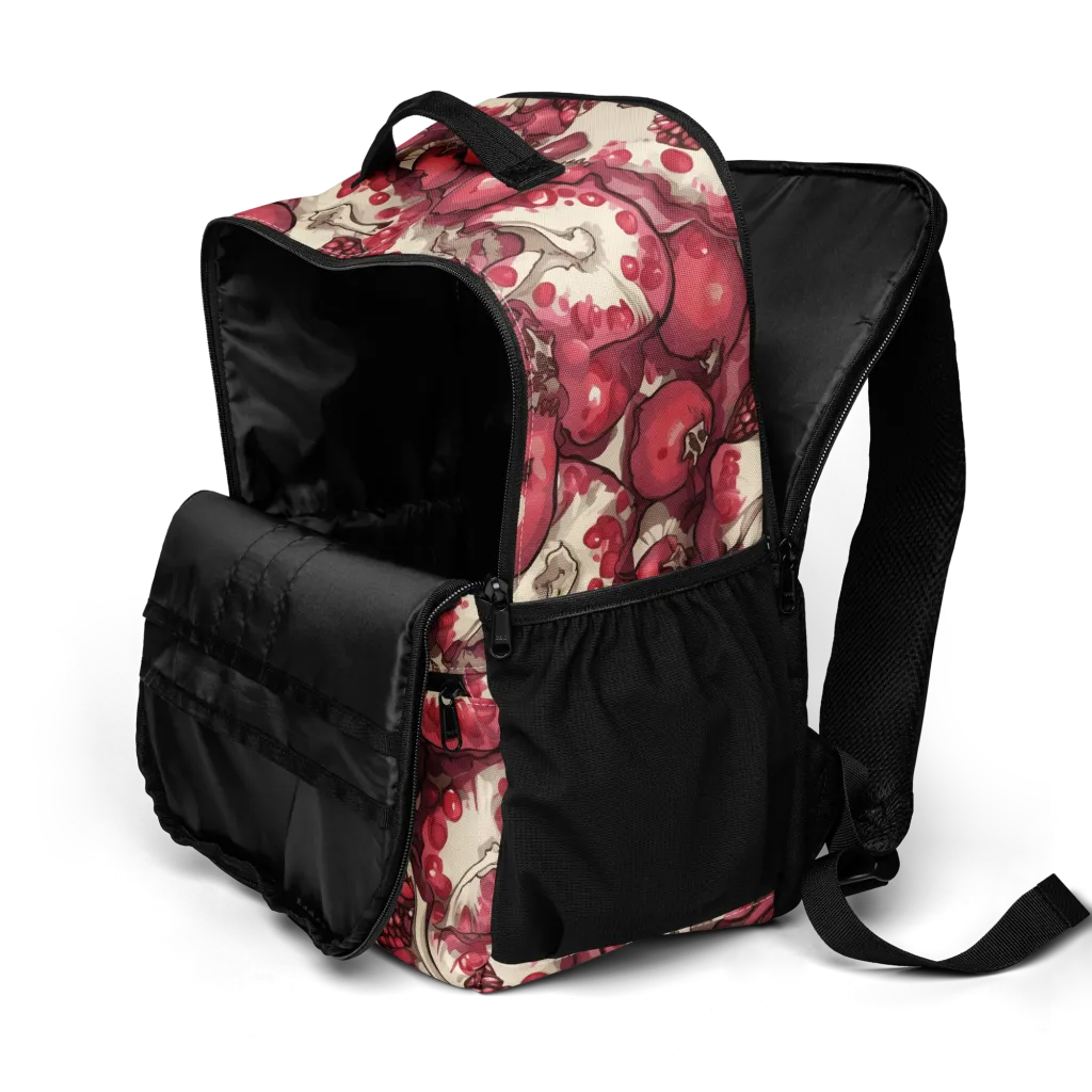 Pomegranate Rhapsody on Utility Backpack — Product details 2