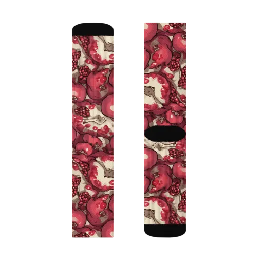 Pomegranate Rhapsody on a Socks