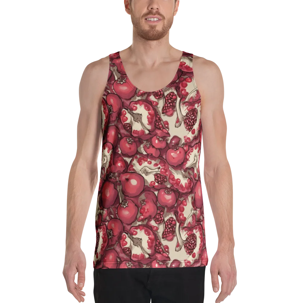 Pomegranate Rhapsody on Men's Tank Top — Front