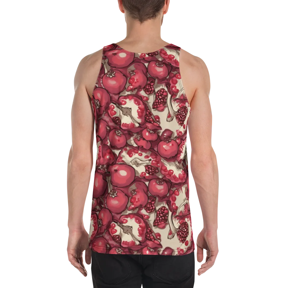 Pomegranate Rhapsody on Men's Tank Top — Back