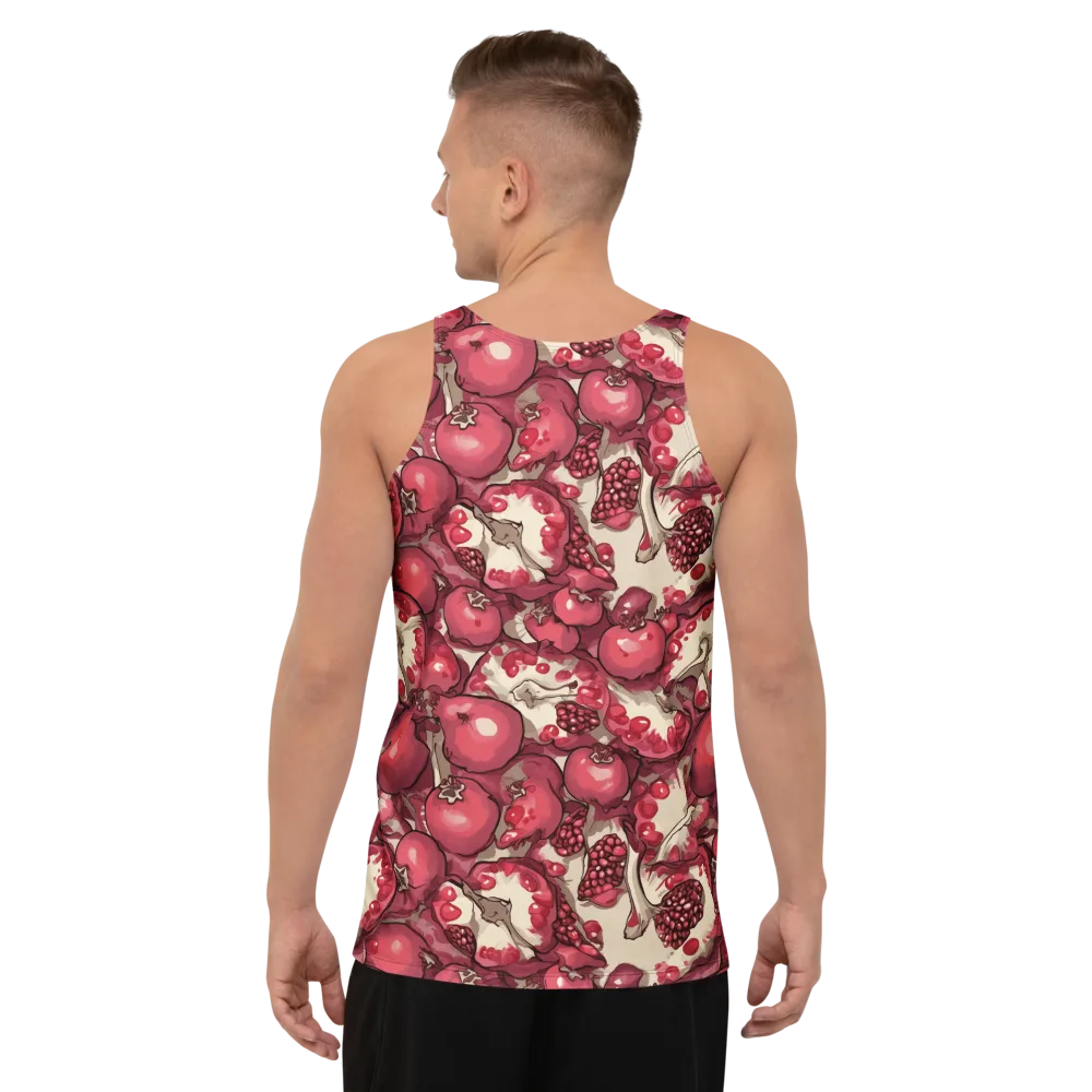 Pomegranate Rhapsody on Men's Tank Top — Back