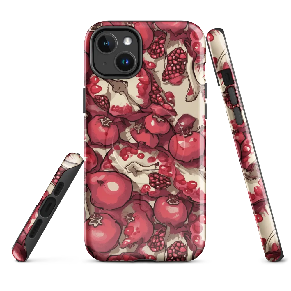 Pomegranate Rhapsody on MagSafe Tough Case for iPhone® — Front