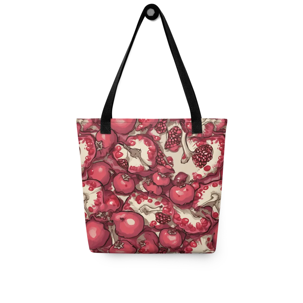 Pomegranate Rhapsody on Tote Bag — Front