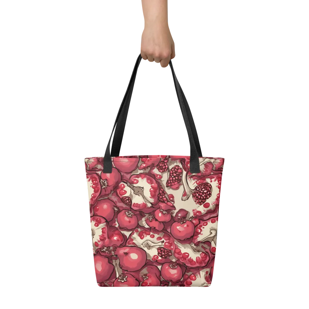 Pomegranate Rhapsody on Tote Bag — Front