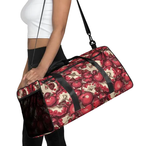 Pomegranate Rhapsody on a Duffle Bag