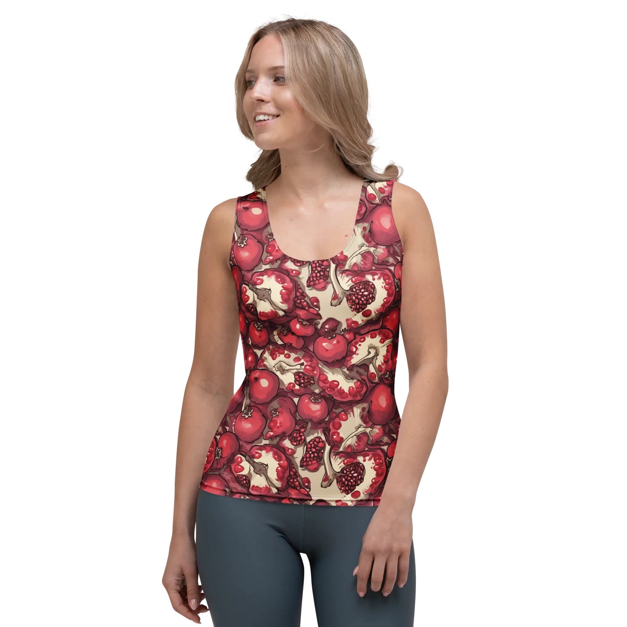 Pomegranate Rhapsody on Women's Tank Top — Front