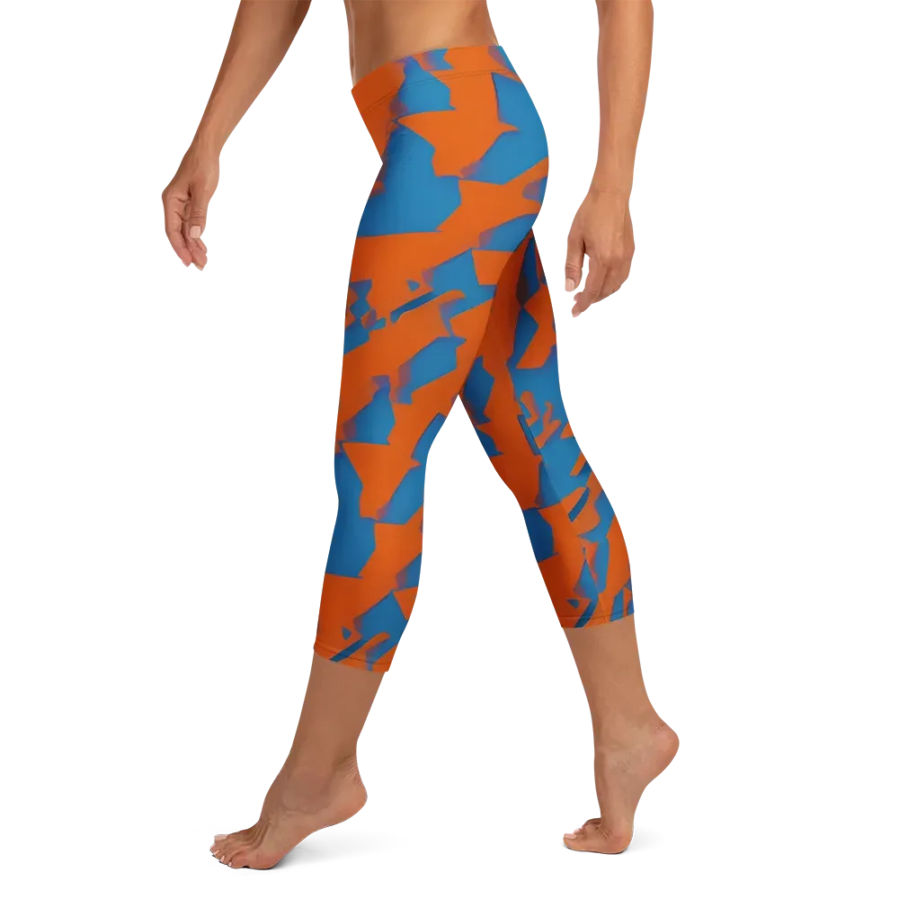 Ember Geometry on Capri Leggings — Left