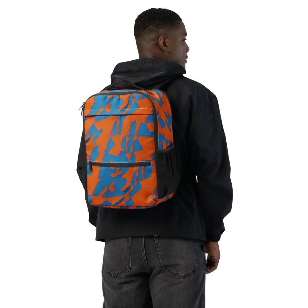 Ember Geometry on Utility Backpack — Back