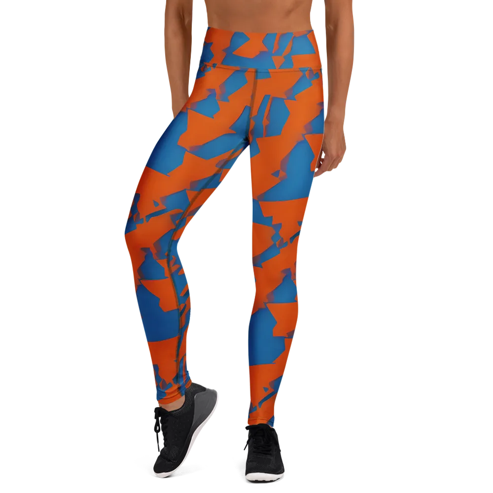 Ember Geometry on Yoga Leggings — Front