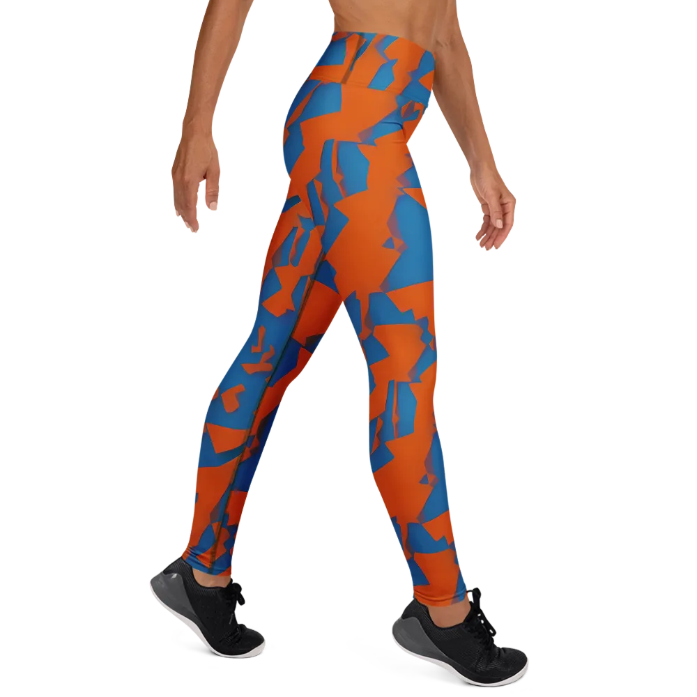 Ember Geometry on Yoga Leggings — Right