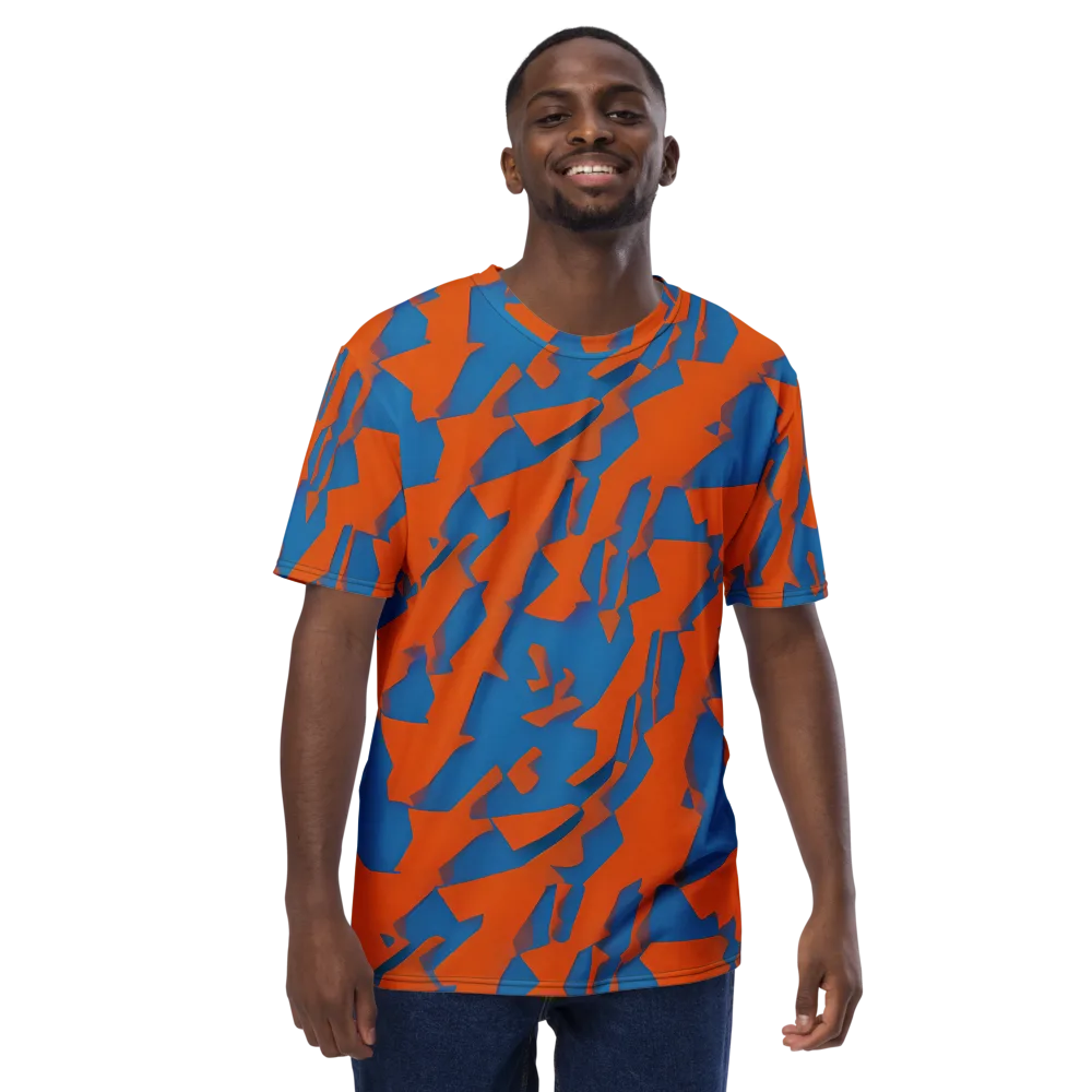 Ember Geometry on Men's Crew Neck T-Shirt — Front