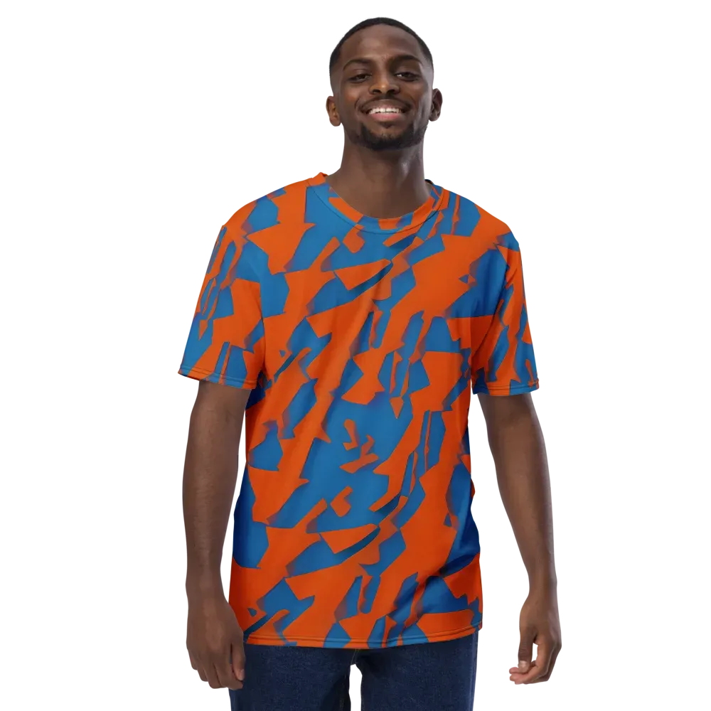Ember Geometry on Men's Crew Neck T-Shirt — Front
