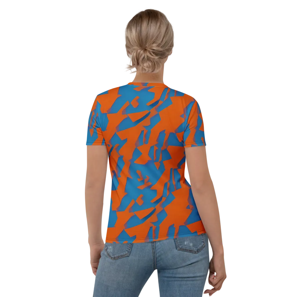 Ember Geometry on Women's Crew Neck T-Shirt — Back