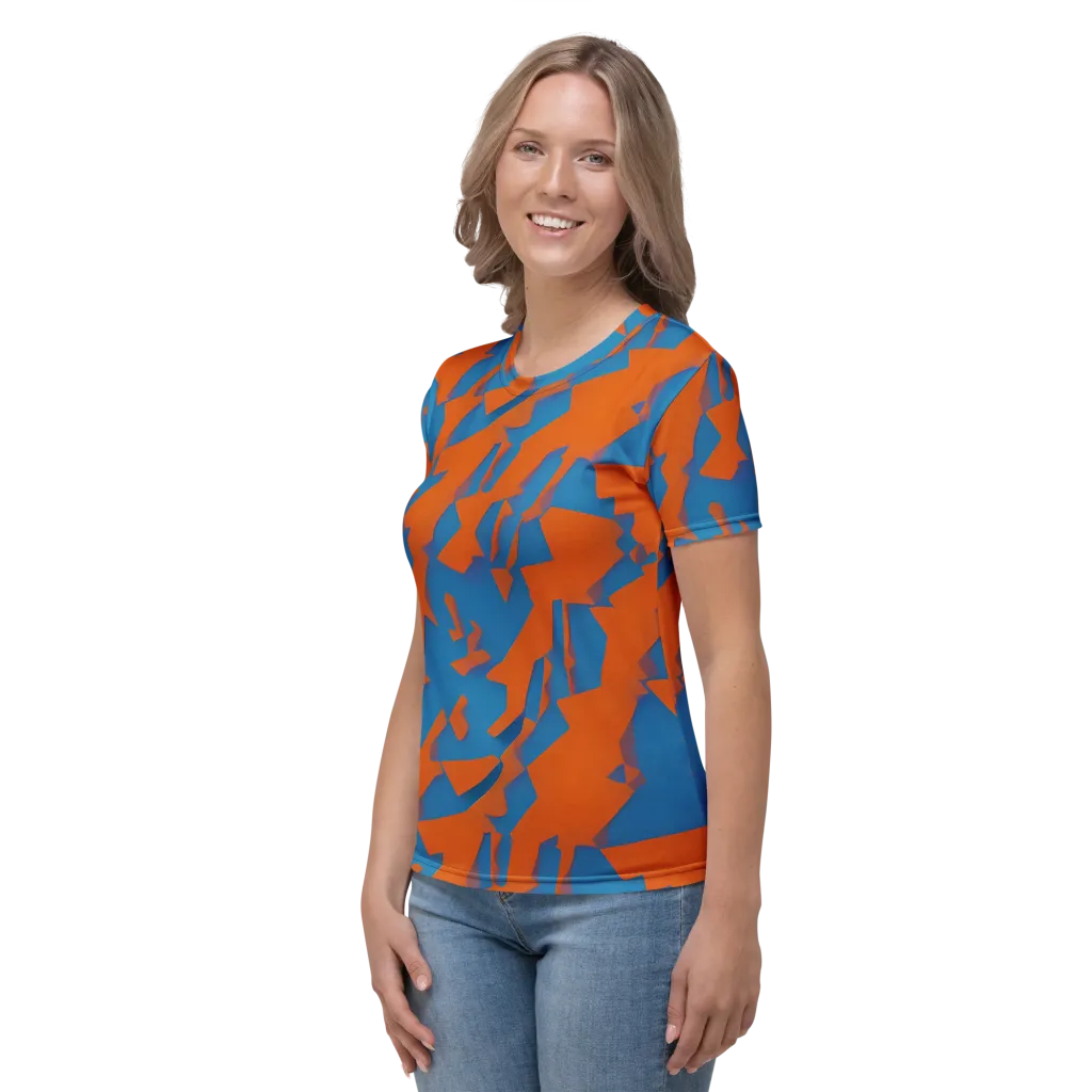 Ember Geometry on Women's Crew Neck T-Shirt — Left