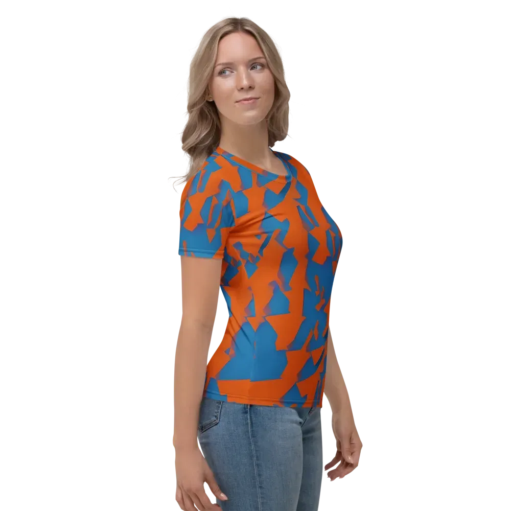 Ember Geometry on Women's Crew Neck T-Shirt — Right