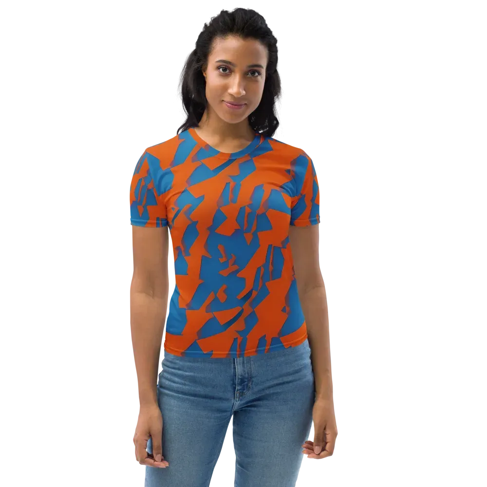 Ember Geometry on Women's Crew Neck T-Shirt — Front