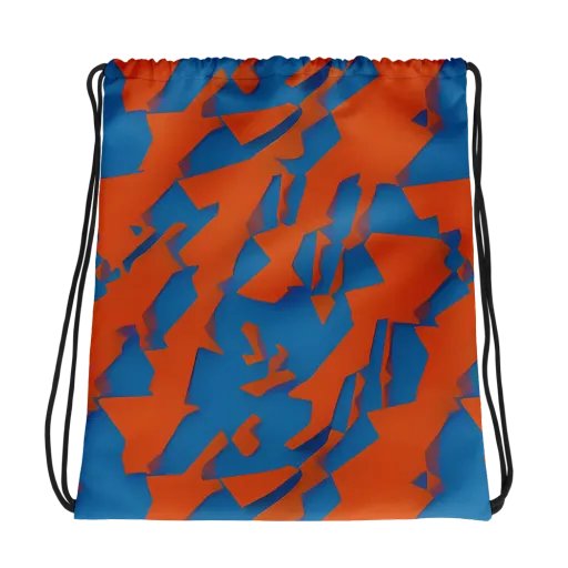 Ember Geometry on a Drawstring Bag
