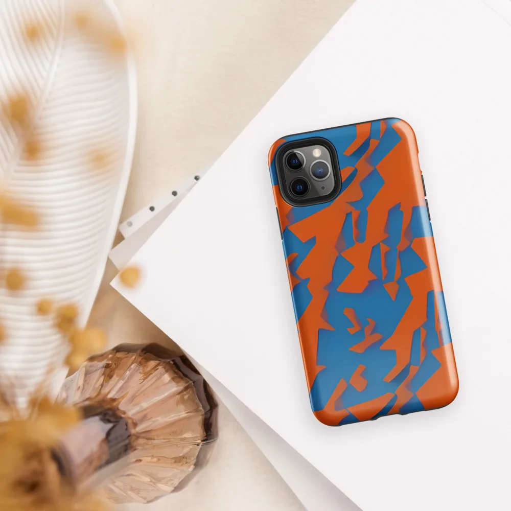 Ember Geometry on Tough Case for iPhone® — Front