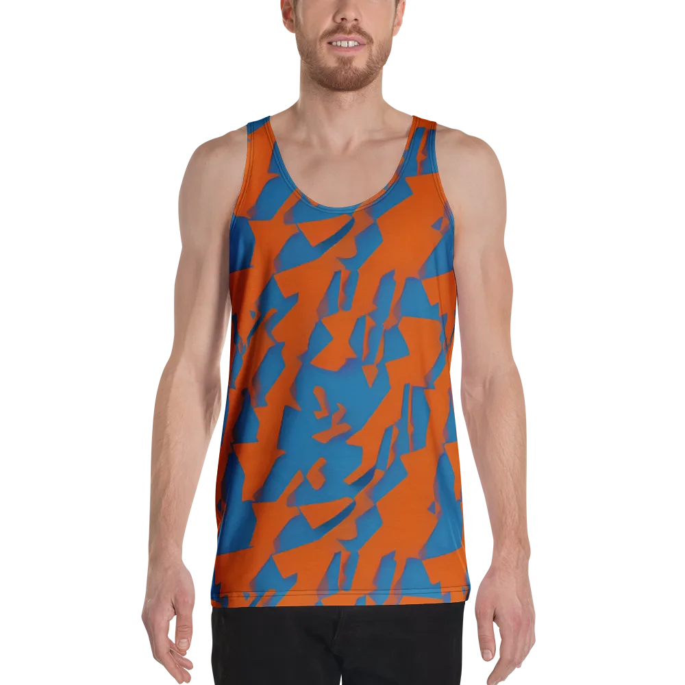Ember Geometry on Men's Tank Top — Front