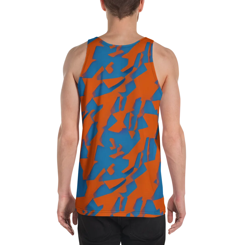 Ember Geometry on Men's Tank Top — Back