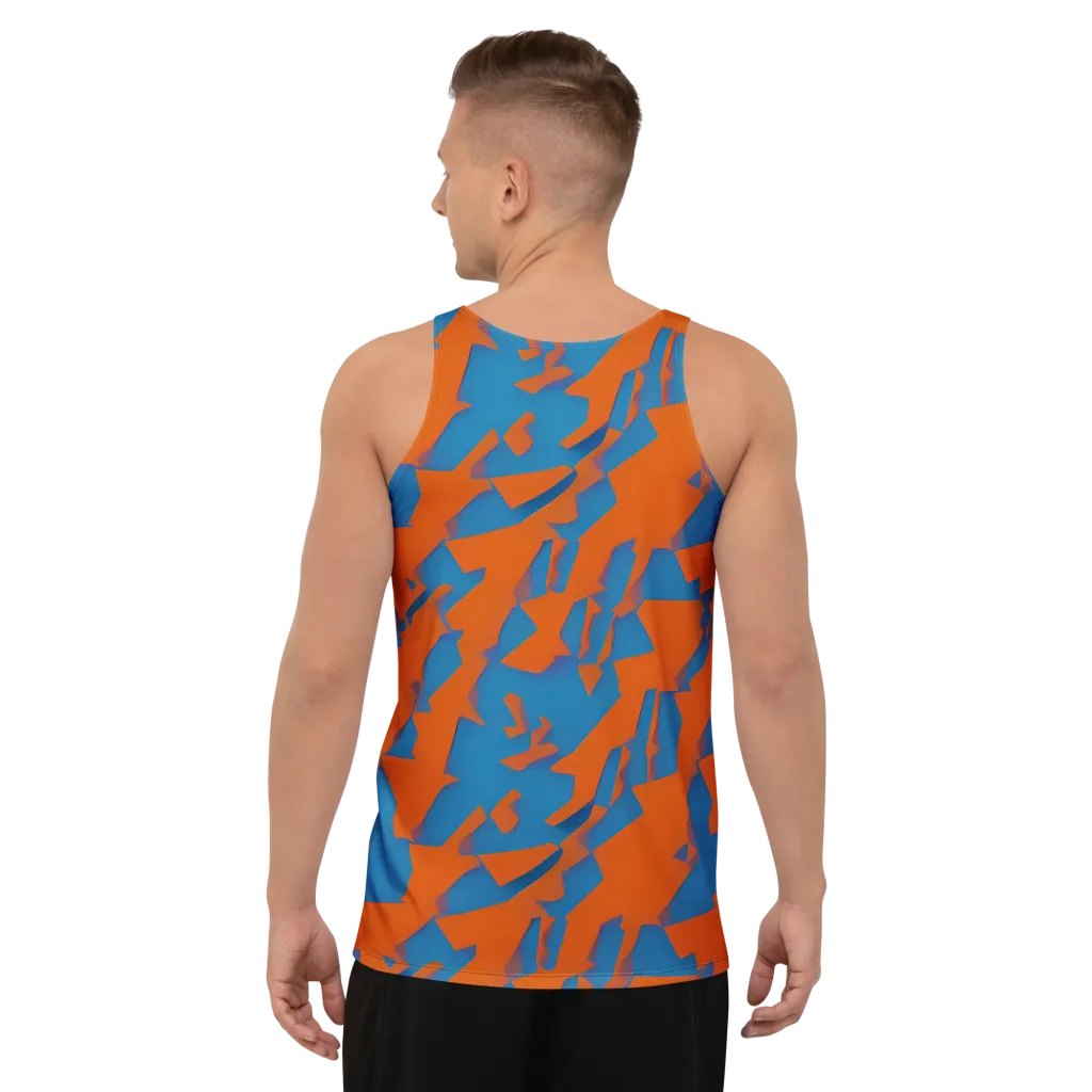 Ember Geometry on Men's Tank Top — Back