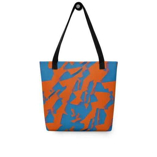 Ember Geometry on a Tote Bag