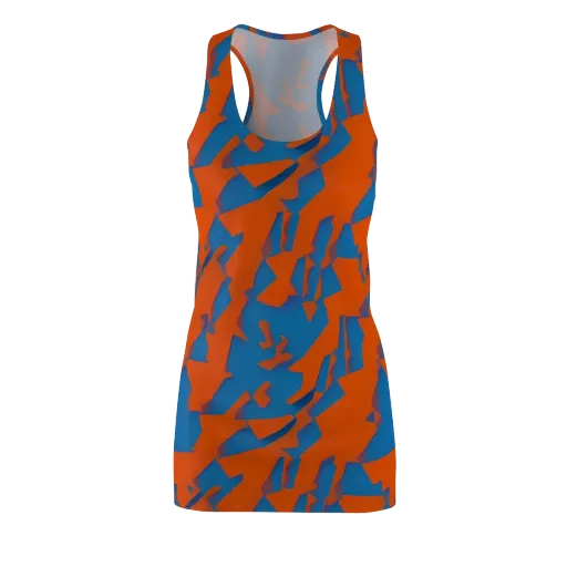 Ember Geometry on a Racerback Dress
