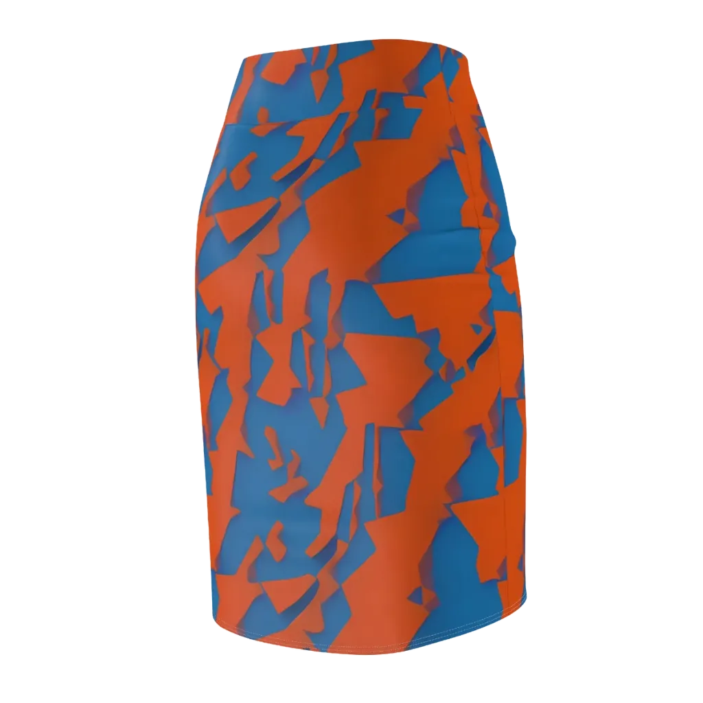 Ember Geometry on Pencil Skirt — Back Side