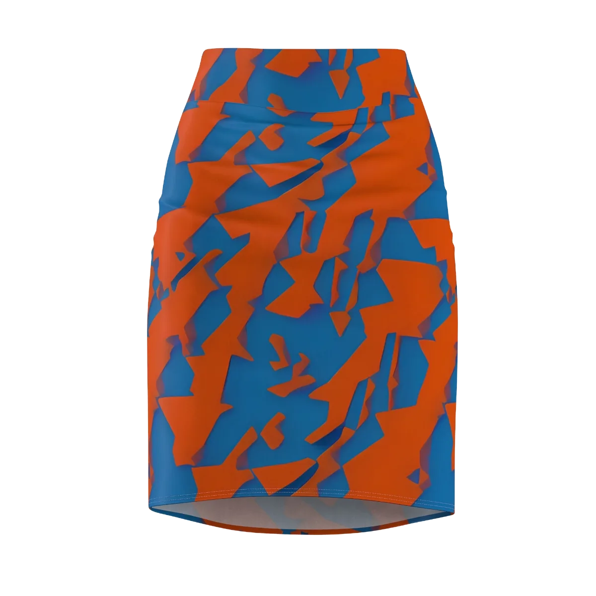 Ember Geometry on Pencil Skirt — Front