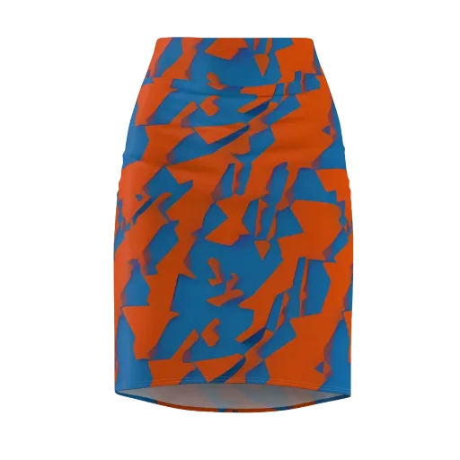 Ember Geometry on a Pencil Skirt