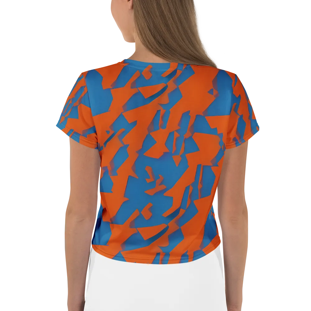 Ember Geometry on Crop Tee — Back