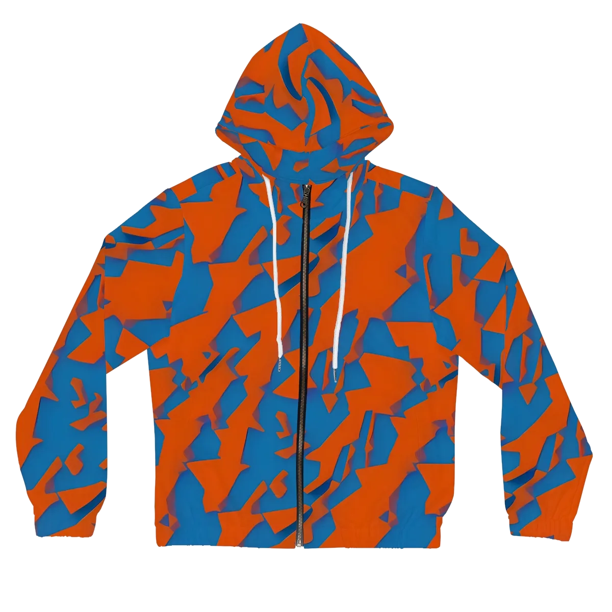Ember Geometry on Women's Full-Zip Hoodie — Front
