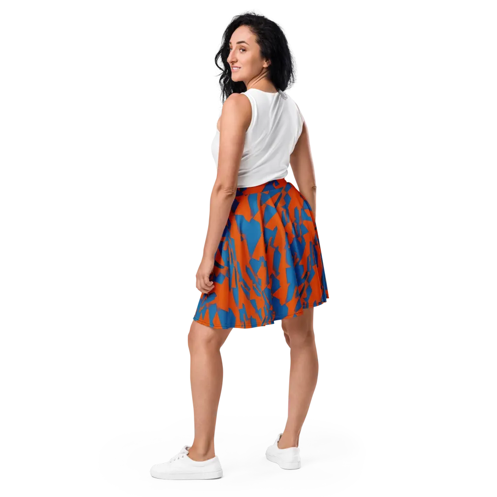 Ember Geometry on Skater Skirt — Back