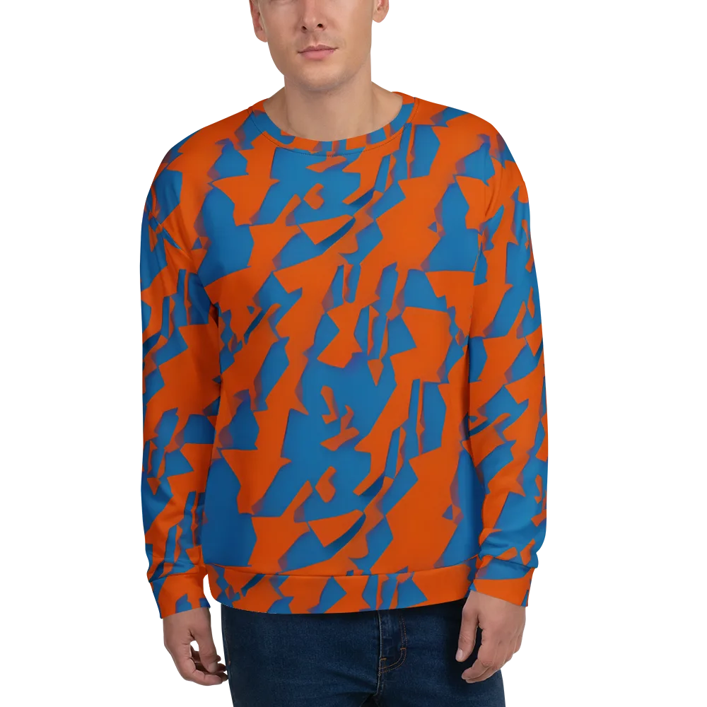 Ember Geometry on Sweatshirt — Front