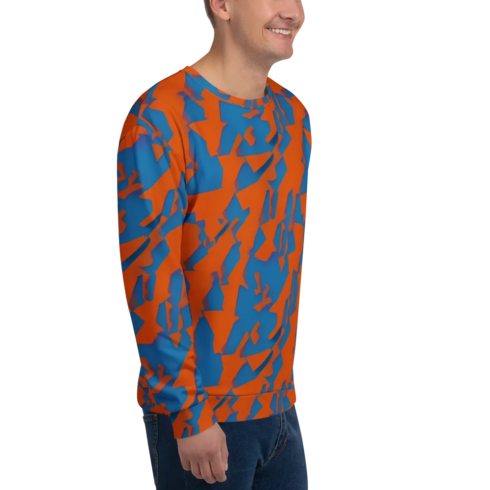 Ember Geometry on Sweatshirt — Right Front