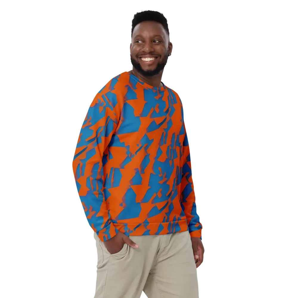 Ember Geometry on Sweatshirt — Front
