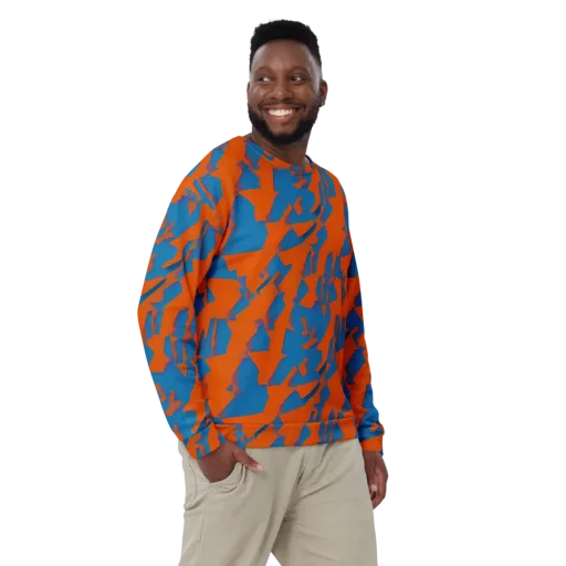 Ember Geometry on a Sweatshirt