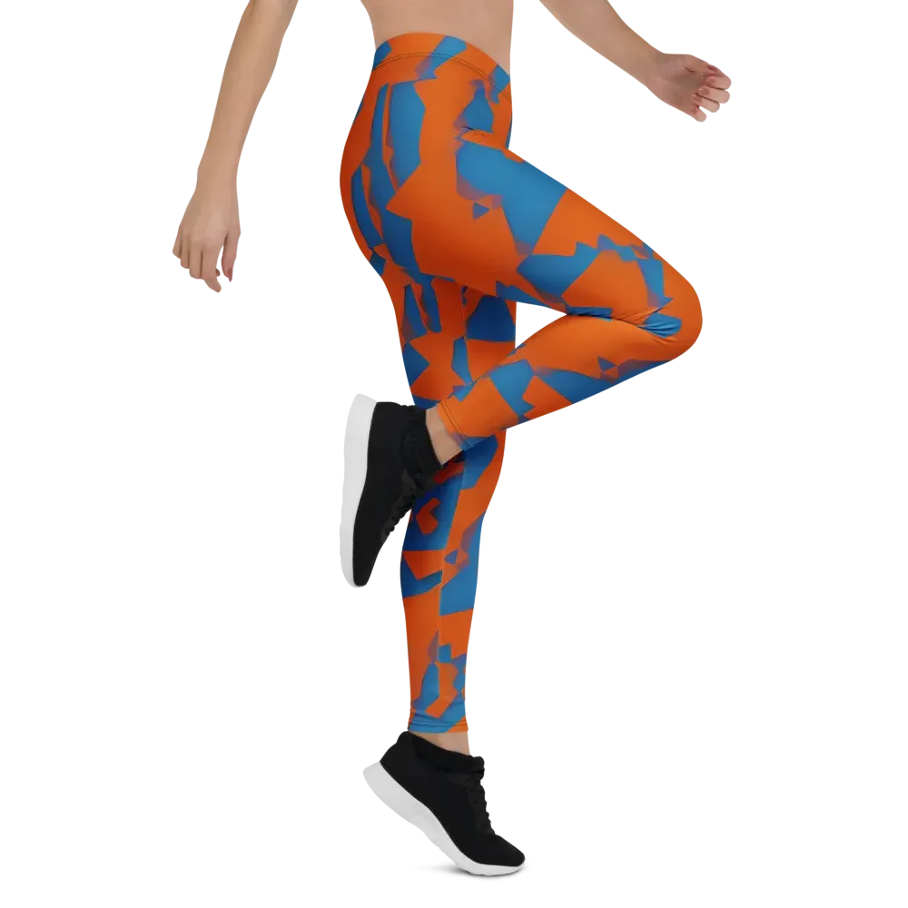 Ember Geometry on Leggings — Right