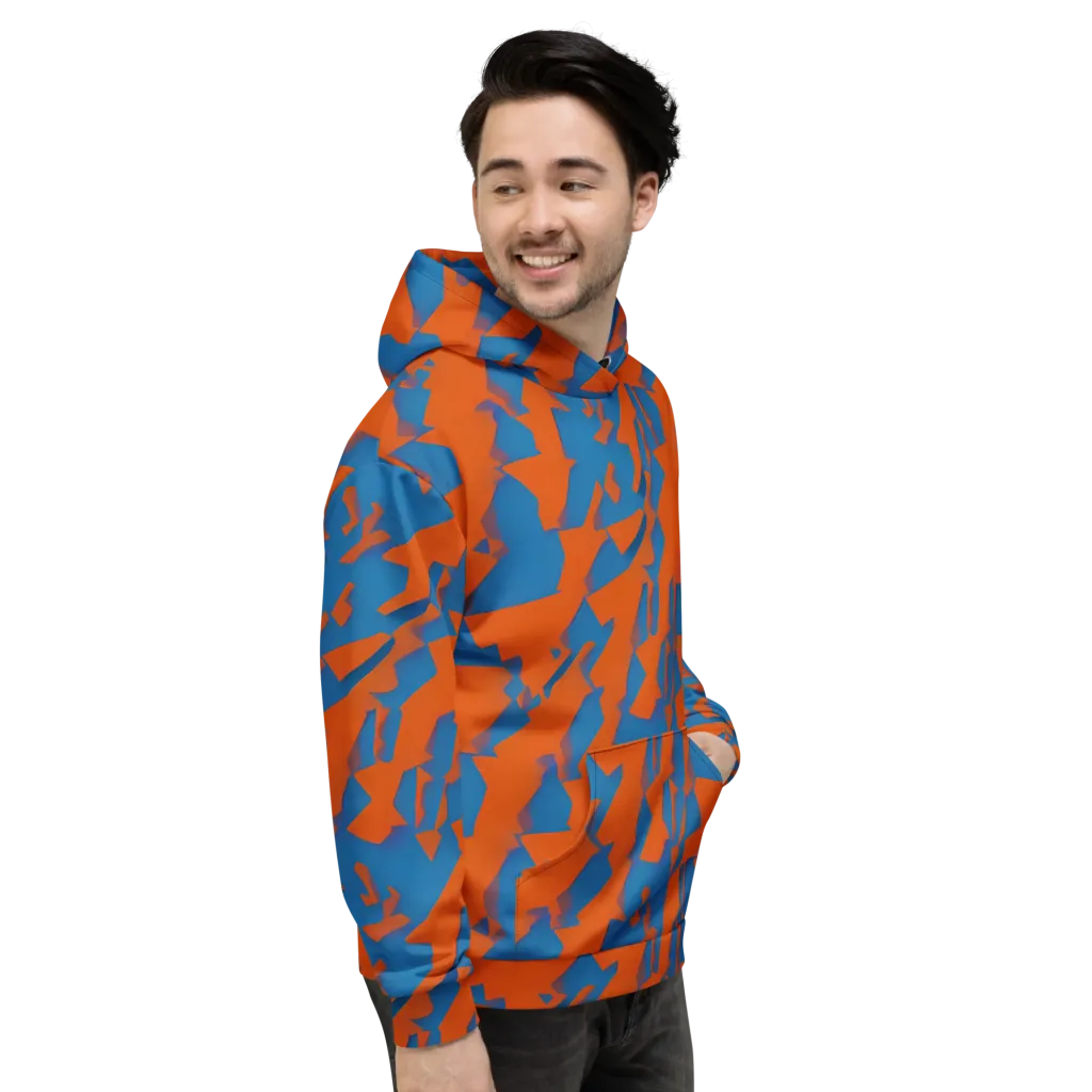 Ember Geometry on Hoodie — Right