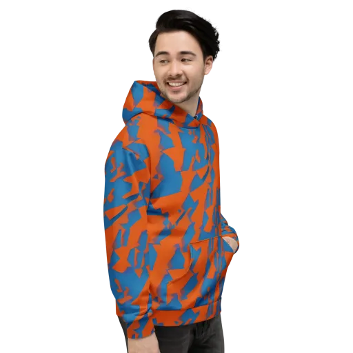 Ember Geometry on a Hoodie